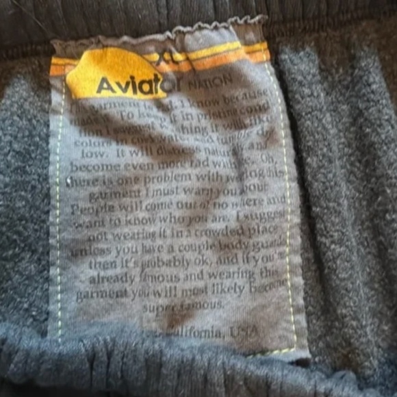 NWOT Aviator Nation Logo Sweatpants Joggers Size XL - Picture 3 of 6